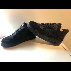 Never worn before. All Black 4s.